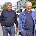Directorul Gazetei, Ovidiu Ioanițoaia,  într-o imagine alături de regretatul Mircea Lucescu