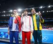 David Popovici alături de chinezul Pan Zhanle și australianul Kyle Chalmers / FOTO: Raed Krishan (GSP.ro)