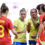 Momentul faultului criminal comis de Marta în Brazilia - Spania 0-2 / Foto: Getty Images