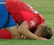 Darius Olaru, însângerat după ciocnirea cu Addo