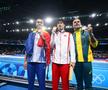 David Popovici alături de chinezul Pan Zhanle și australianul Kyle Chalmers / FOTO: Raed Krishan (GSP.ro)
