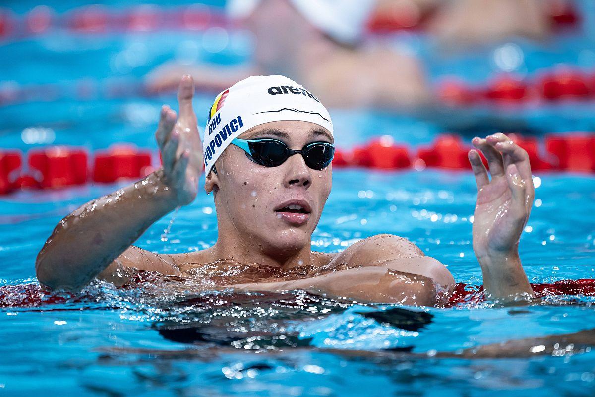 Americanii îl văd favorit pe David Popovici în finala de la 100 metri: „Cea mai imprevizibilă finală”