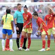 Momentul faultului criminal comis de Marta în Brazilia - Spania 0-2 / Foto: Getty Images