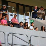 Familia lui Elias Charalambous la meciul Maccabi Tel Aviv - FCSB. FOTO: Ionuț Iordache (GSP)
