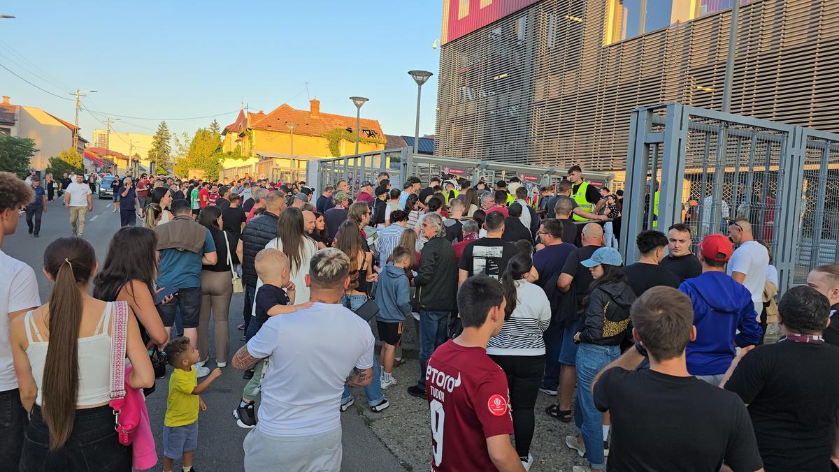 CFR Cluj - Lugano, imagini înaintea partidei din Gruia