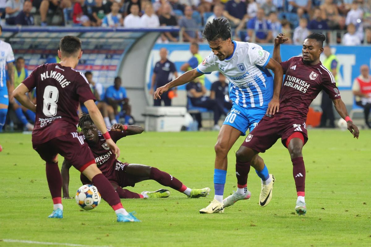 Universitatea Craiova - Sarajevo 4-0 » Calificare fulminantă în turul III din Conference League, după o seară de vis a lui Assad Al Hamlawi!
