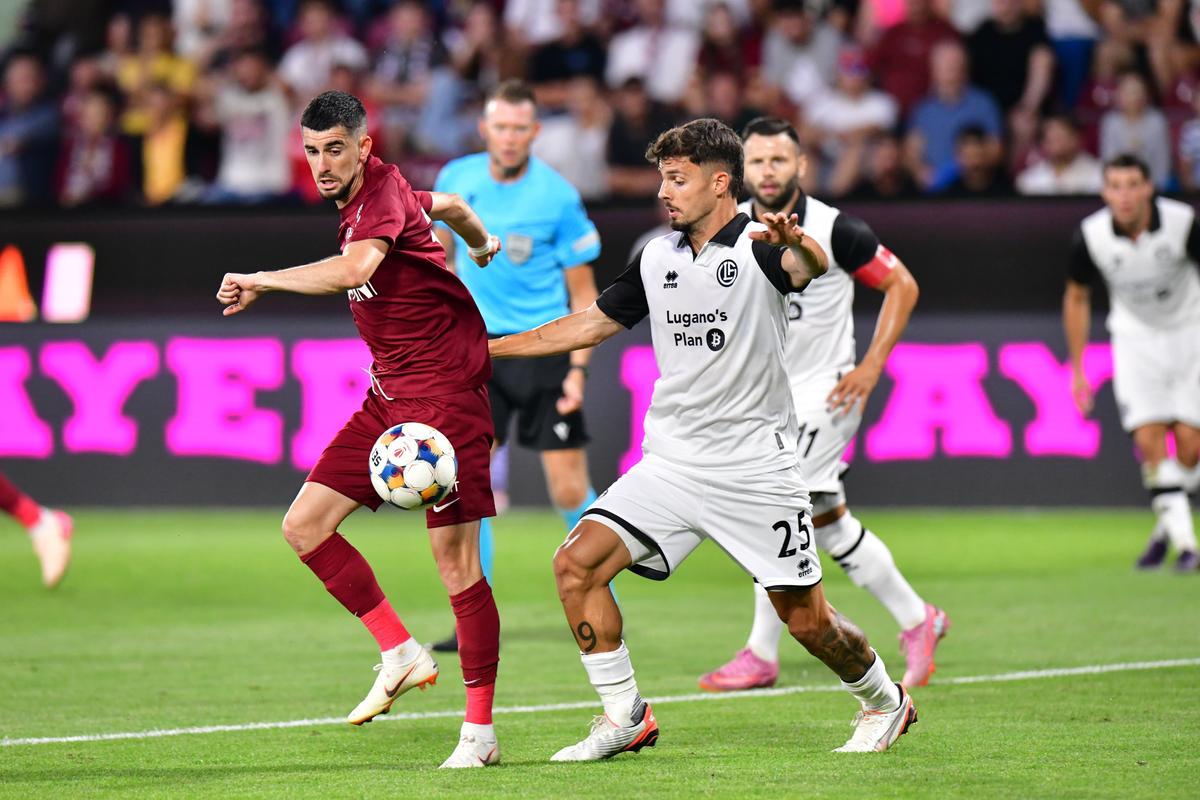 CALIFICARE împușcată de șeriful Sinyan! Dominată autoritar de Lugano, CFR Cluj nu s-a lăsat și a dat lovitura norocos în prelungiri!