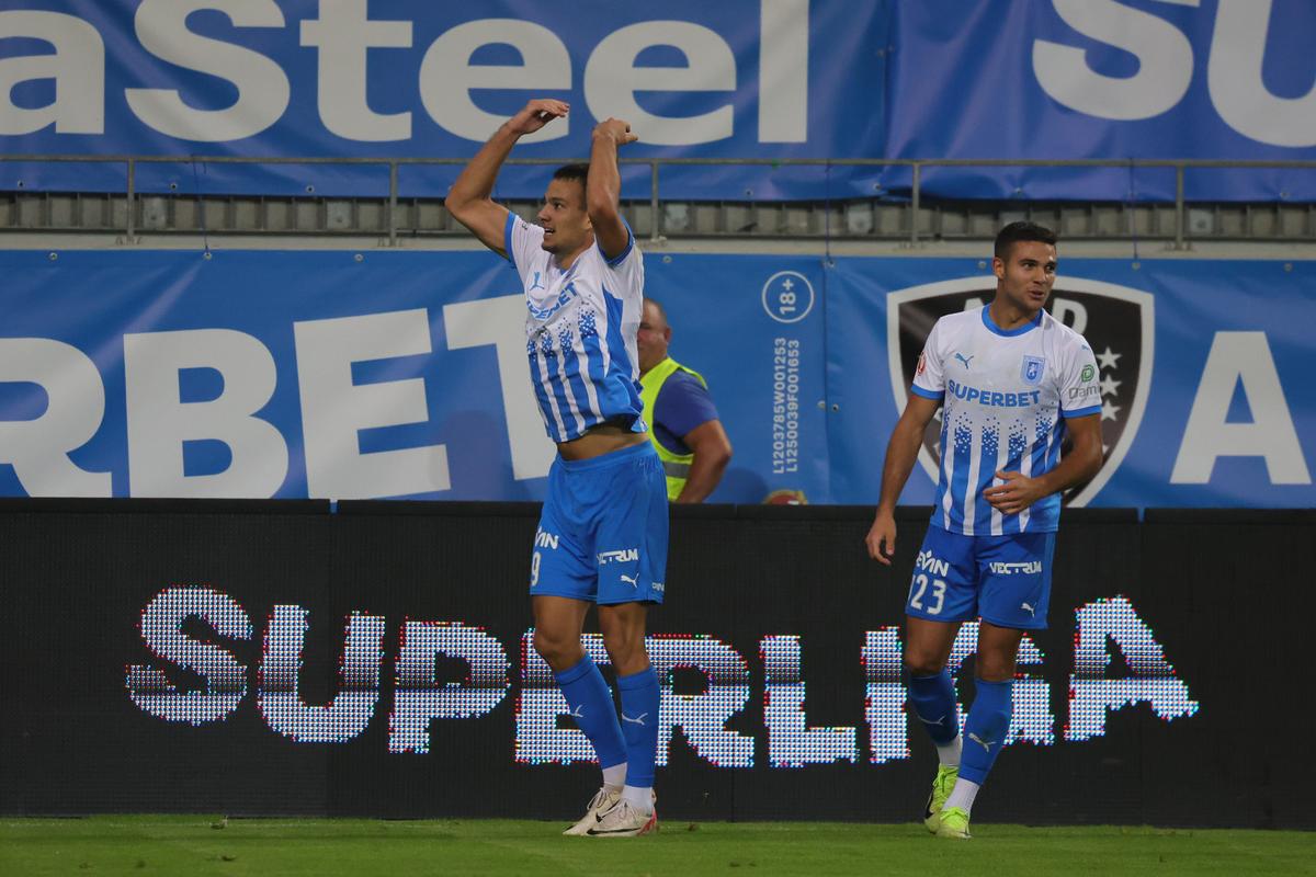 Autorul hattrick-ului din Universitatea Craiova - Sarajevo, imediat după calificare: „Nu a fost cel mai frumos gol al meu”