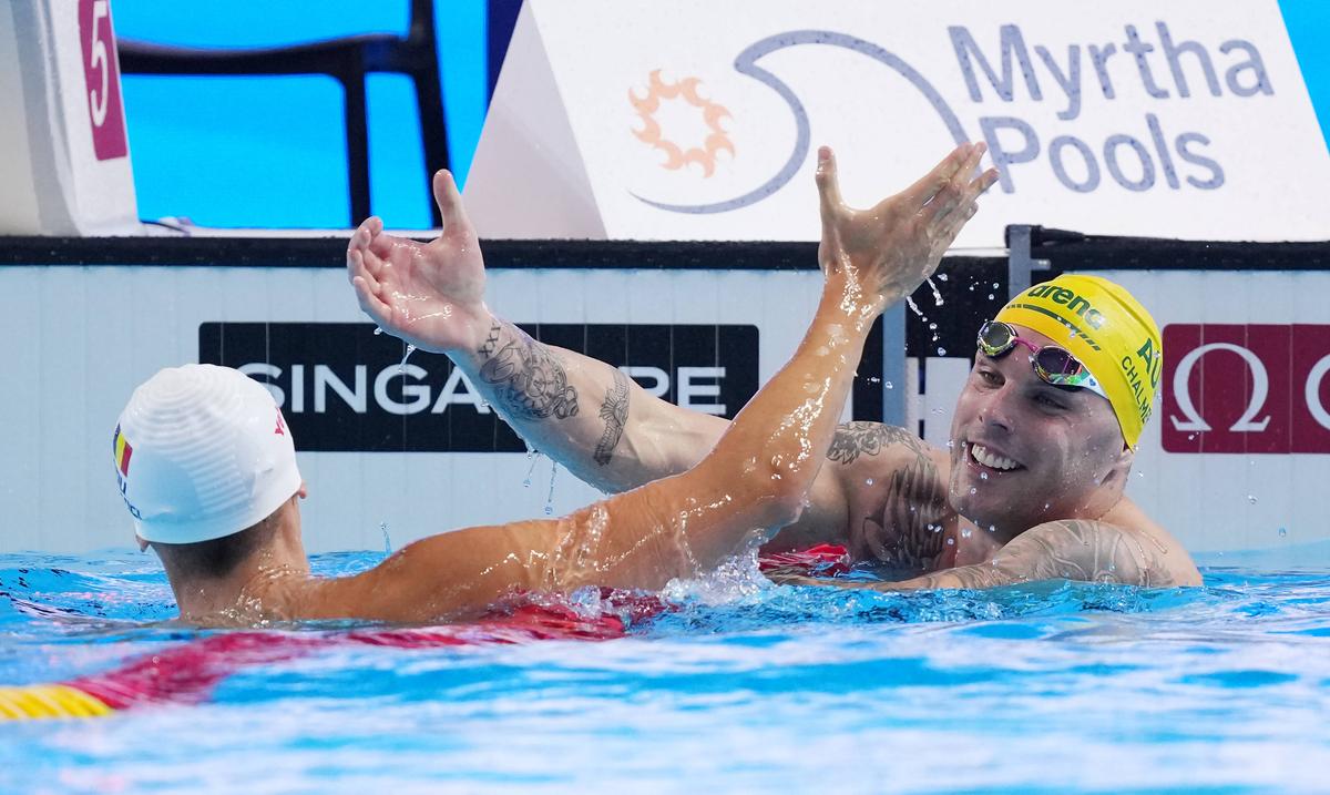 David Popovici, felicitat de adversari pentru aurul la 100 metri liber