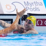 David Popovici și Kyle Chalmers FOTO: GettyImages