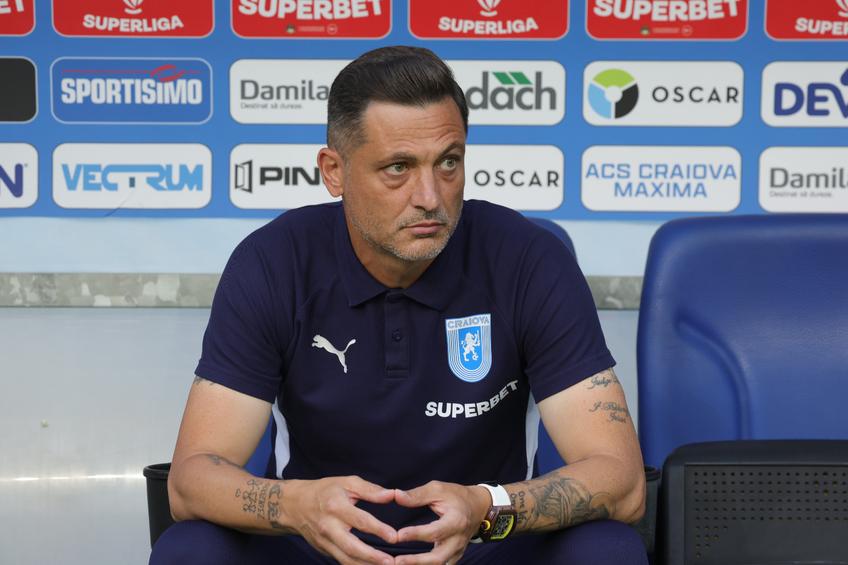 Mirel Rădoi. Universitatea Craiova - Sarajevo, înainte de meci. Foto: Ionuț Iordache (GSP.RO)