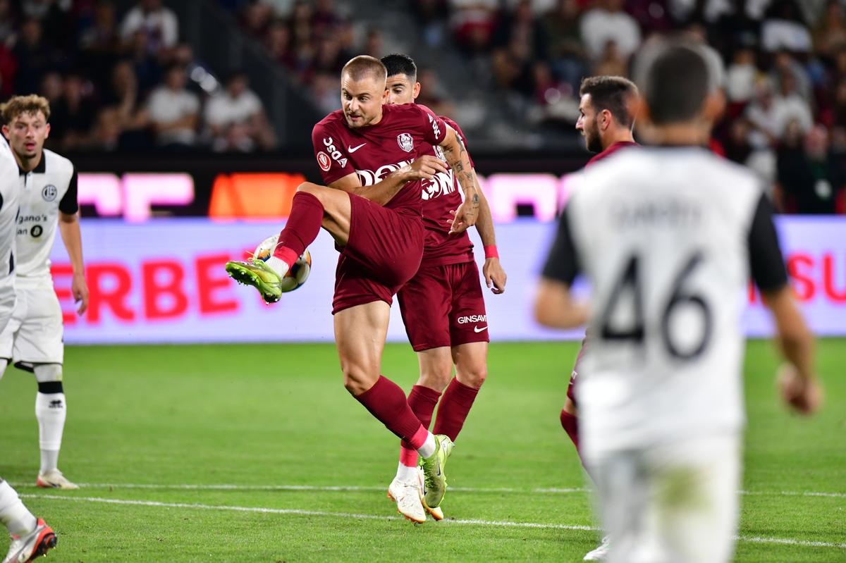 CALIFICARE împușcată de șeriful Sinyan! Dominată autoritar de Lugano, CFR Cluj nu s-a lăsat și a dat lovitura norocos în prelungiri!