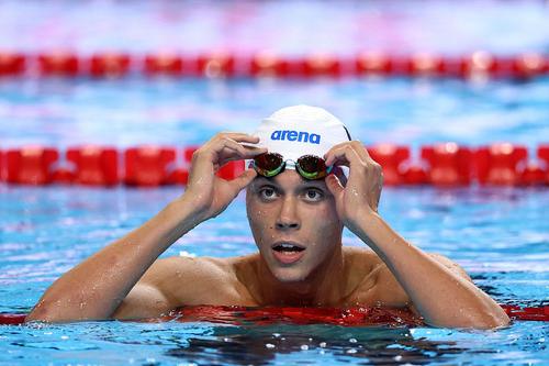 David Popovici, în bazinul de la Singapore/ foto: Getty Images
