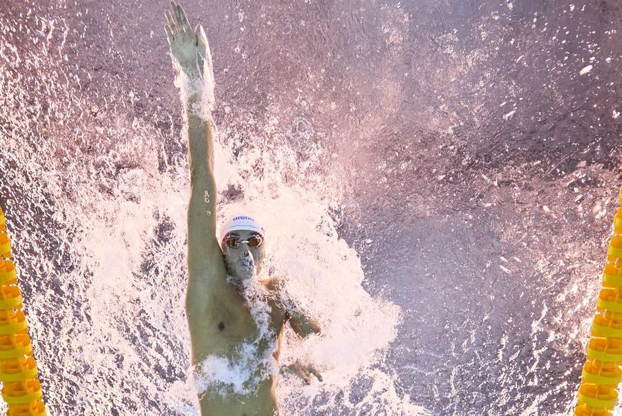 David Popovici în acțiune la Mondialele de la Singapore Foto: Guliver/GettyImages Aurul și frica