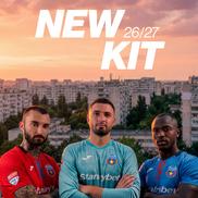 CSA Steaua și-a prezentat noile echipamente pentru sezonul 2026/2027 // FOTO: Facebook @Steaua Bucuresti