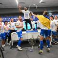 Darius Fălcușan (stânga, în spatele lui Alex Crețu), campion cu Craiova, a plecat împrumut la Chiajna // foto: Imago