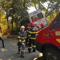 Microbuzul echipei secunde a lui Dinamo, implicat într-un accident // sursă foto: ISU Argeș