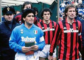Diego Maradona, impresionat de Baresi, cel mai bun fundaș împotriva căruia a evoluat