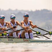 Barca 4 vâsle feminin - Campionatele Europene Varese 2026 Foto: FR Canotaj/Balint Czucz