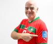 Președintele FIFA, Gianni Infantino, a făcut mișcare pe terenul de fotbal îmbrăcat în tricoul naționalei Marocului