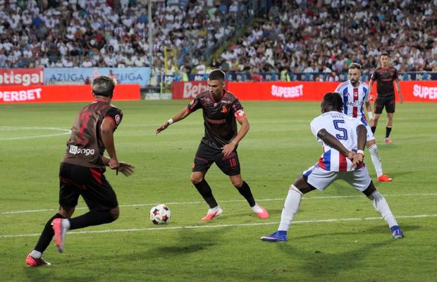 Note GSP la Oțelul Galați - Dinamo » Singurul corigent de pe teren: „El e veriga slabă a «câinilor»”