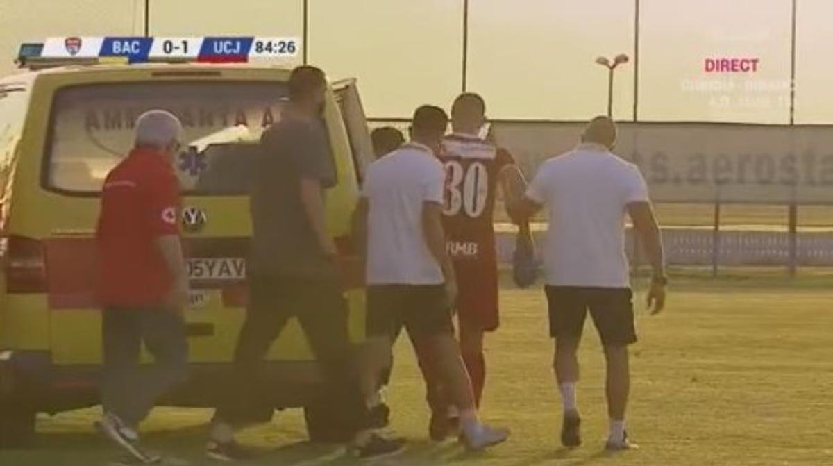 Gabi Tamaș accidentare Aerostar Bacău U Cluj