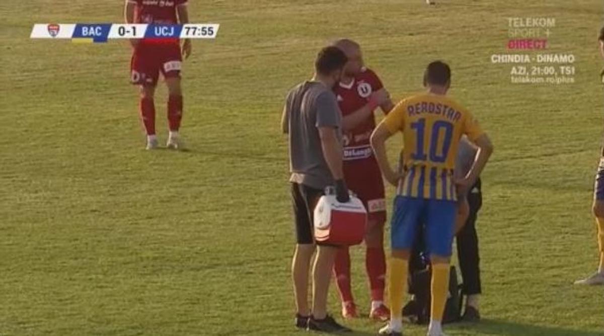 Gabi Tamaș accidentare Aerostar Bacău U Cluj