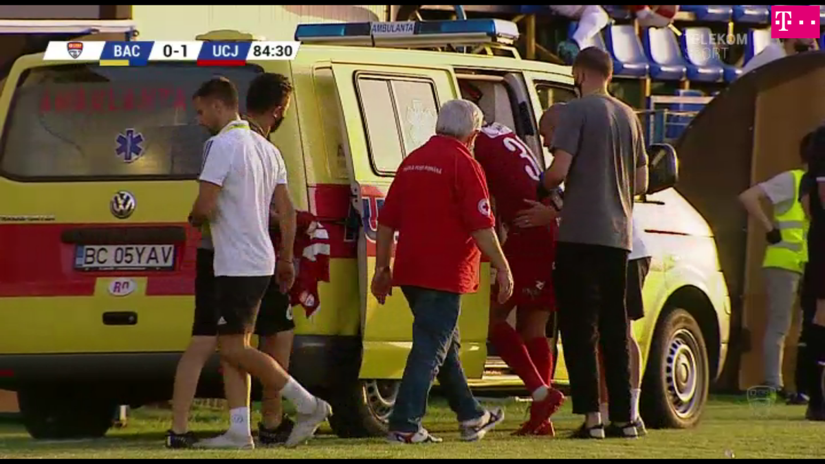 Gabi Tamaș accidentare Aerostar Bacău U Cluj