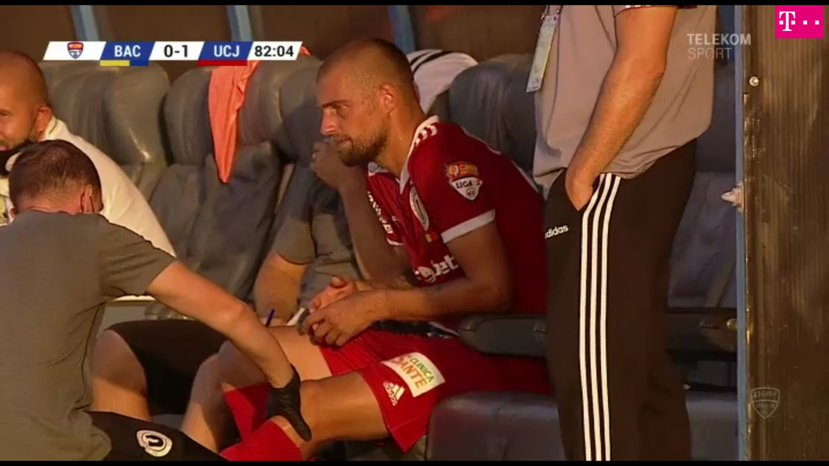 Gabi Tamaș accidentare Aerostar Bacău U Cluj