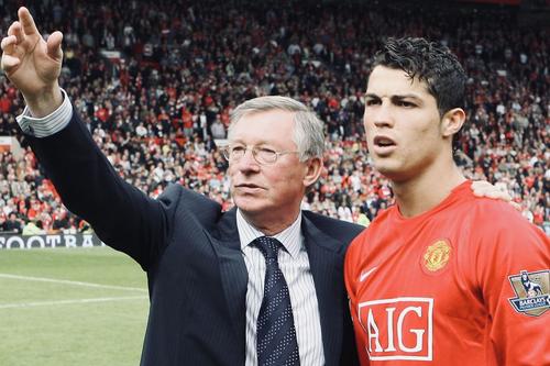 Cristiano Ronaldo și Sir Alex Ferguson // foto: Twitter @ ManUtd