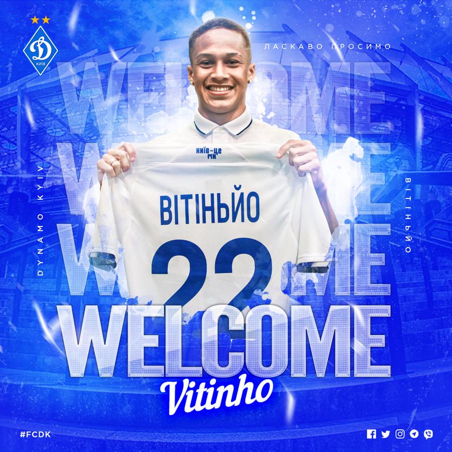 Vitinho, prezentat oficial la Dinamo Kiev Mircea Lucescu a dat lovitura » Cel mai scump transfer din mandatul său la Dinamo Kiev
