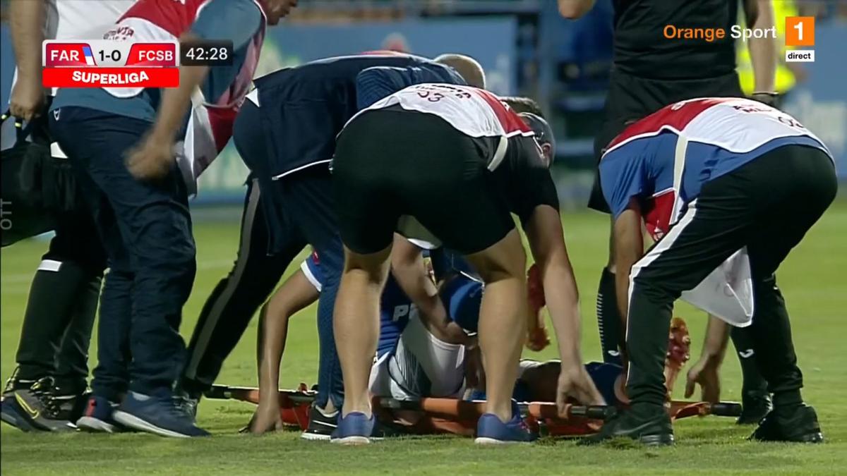 FOTO Farul - FCSB, accidentare Nedelcu 31.08.2022