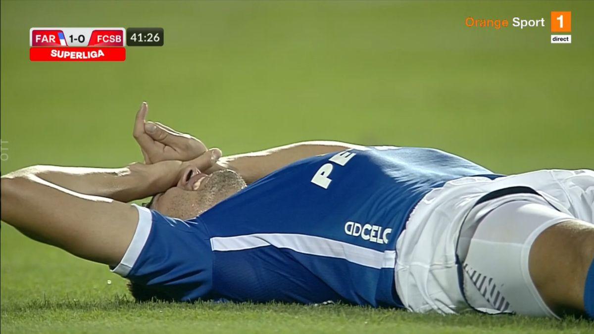 FOTO Farul - FCSB, accidentare Nedelcu 31.08.2022