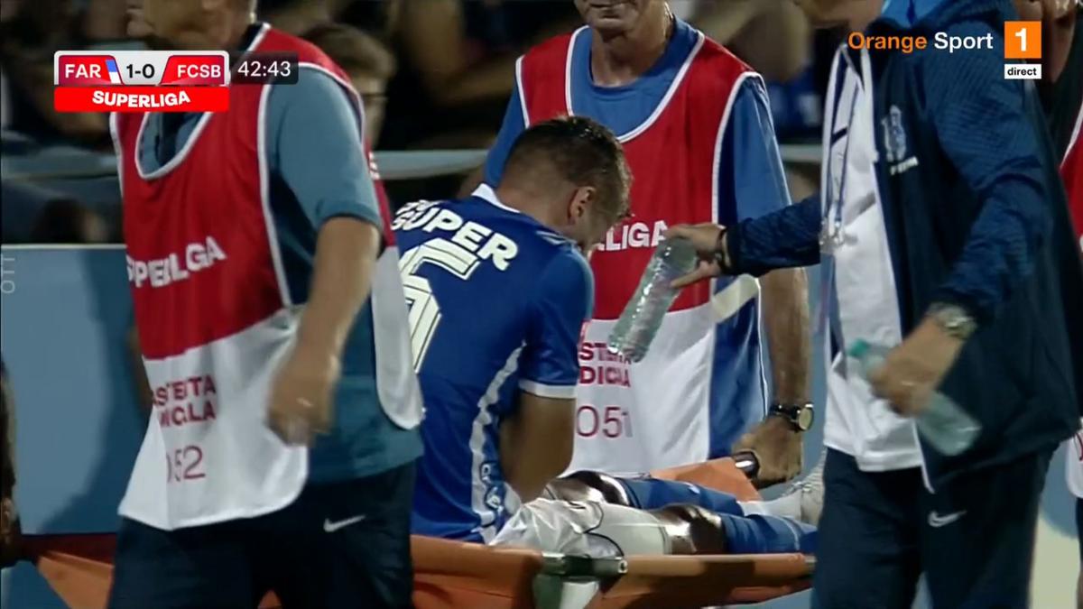 FOTO Farul - FCSB, accidentare Nedelcu 31.08.2022