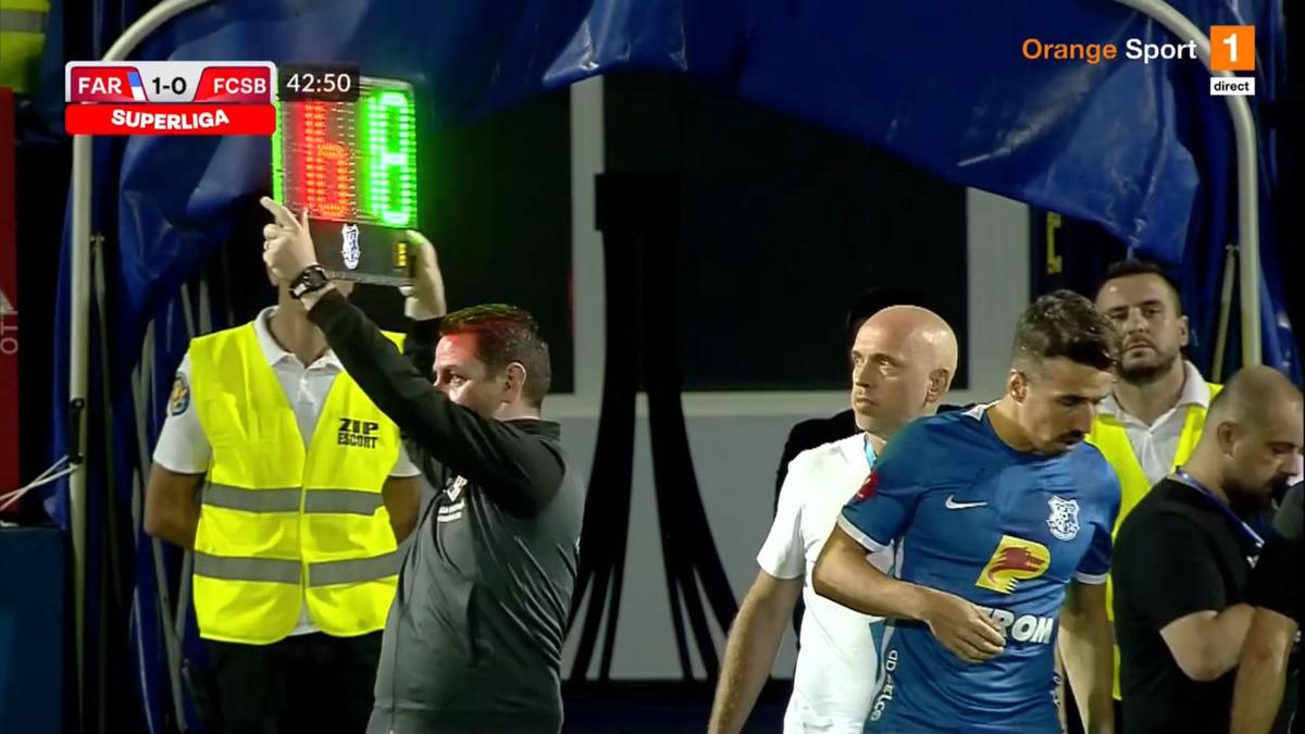 FOTO Farul - FCSB, accidentare Nedelcu 31.08.2022