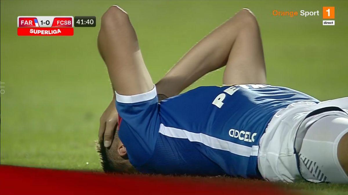FOTO Farul - FCSB, accidentare Nedelcu 31.08.2022