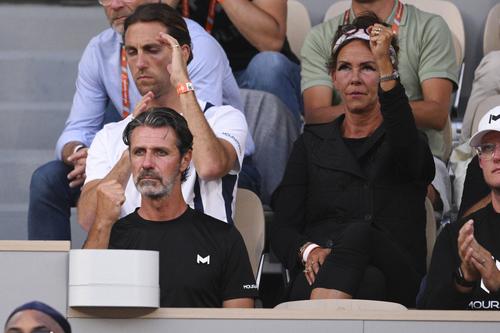 Aneke Rune, în dreapta lui Patrick Mouratoglou / FOTO: Imago
