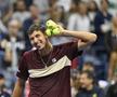 Alexei Popyrin după victoria asupra lui Novak Djokovic Foto: Imago