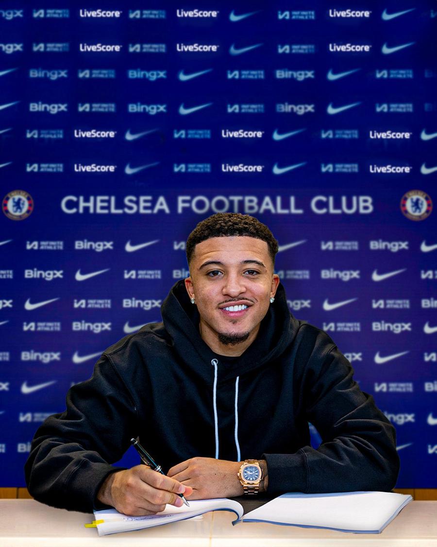 Jadon Sancho a semnat cu Chelsea, foto: X Ce o așteaptă pe FCSB? Mișcări spectaculoase de trupe la United, în ultima zi din mercato: transfer de 50 de milioane de euro + o plecare importantă