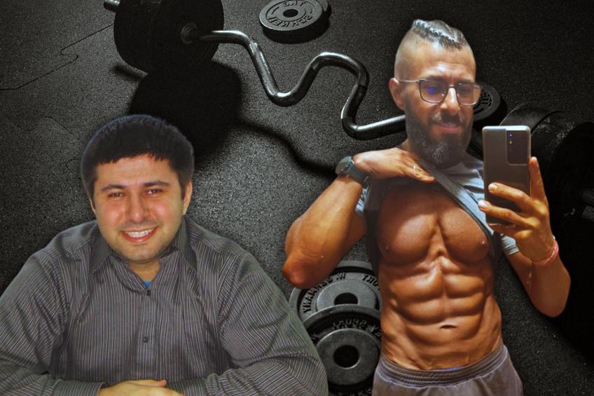 Amir Baban, înainte și după ce și-a schimbat stilul de viață