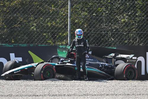 Kimi Antonelli după incidentul de la antrenamente Foto: Imago