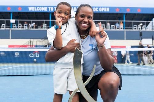 Taylor Townsend și fiul ei, A.J. Foto: Instagram