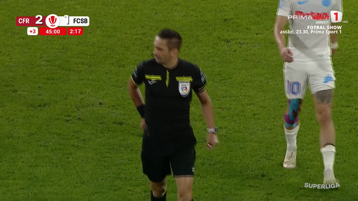 Cartonaș roșu Cristi Balaj în CFR - FCSB