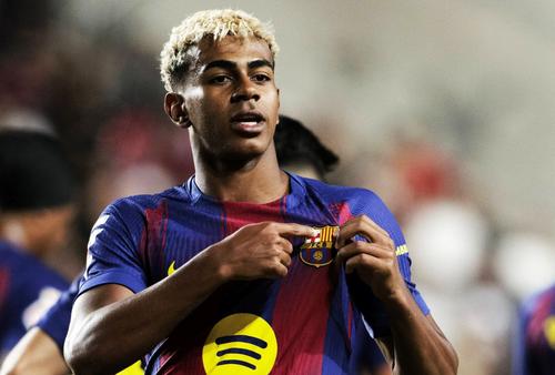 Lamine Yamal, jucător al Barcelonei, foto: Imago