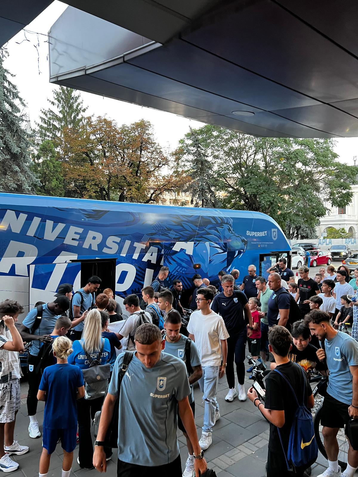 U Craiova, sosire la Botoșani