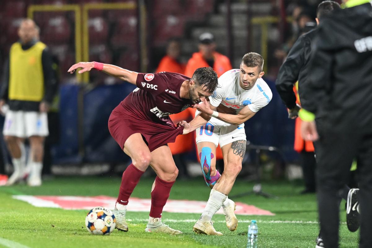CFR Cluj – FCSB, derby cu momente INCREDIBILE! Sebastian Colțescu a fost în rolul principal: penalty, „roșu” și un rezultat pe placul rivalelor » Clasamentul ACUM