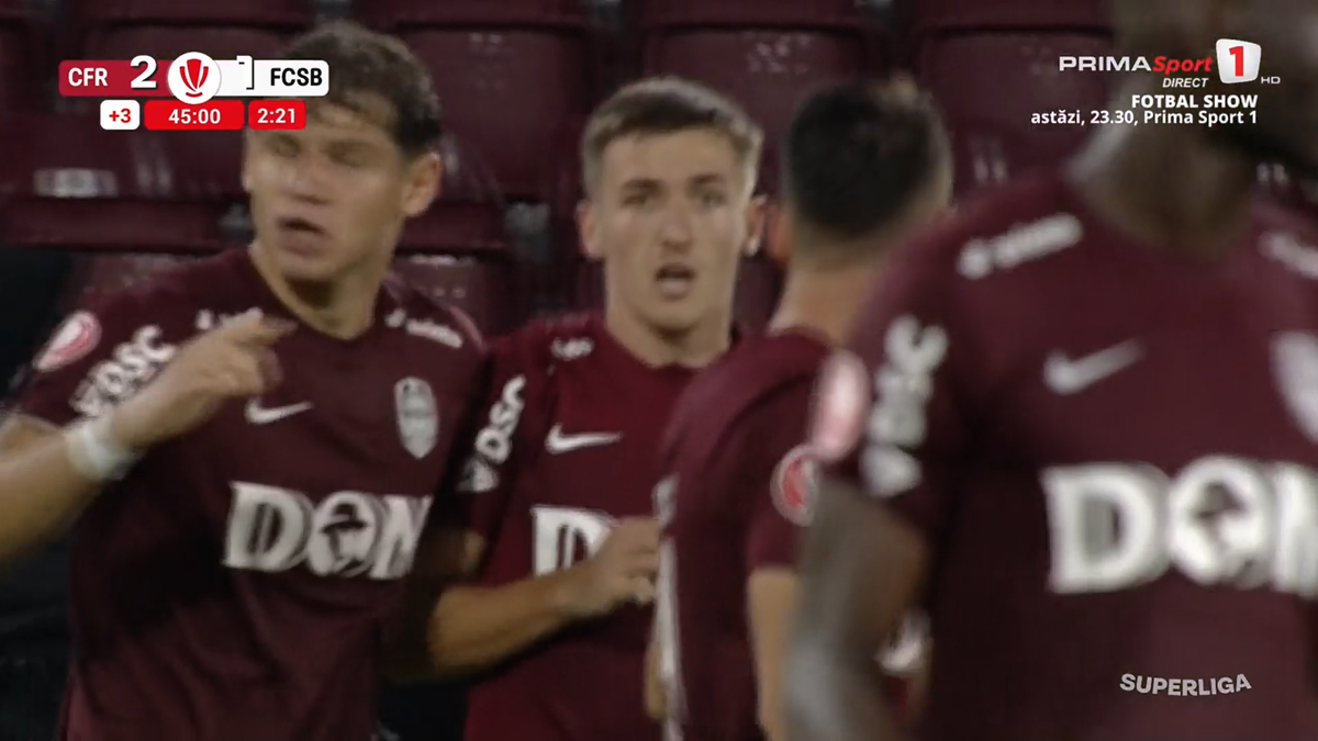 Cartonaș roșu Cristi Balaj în CFR - FCSB