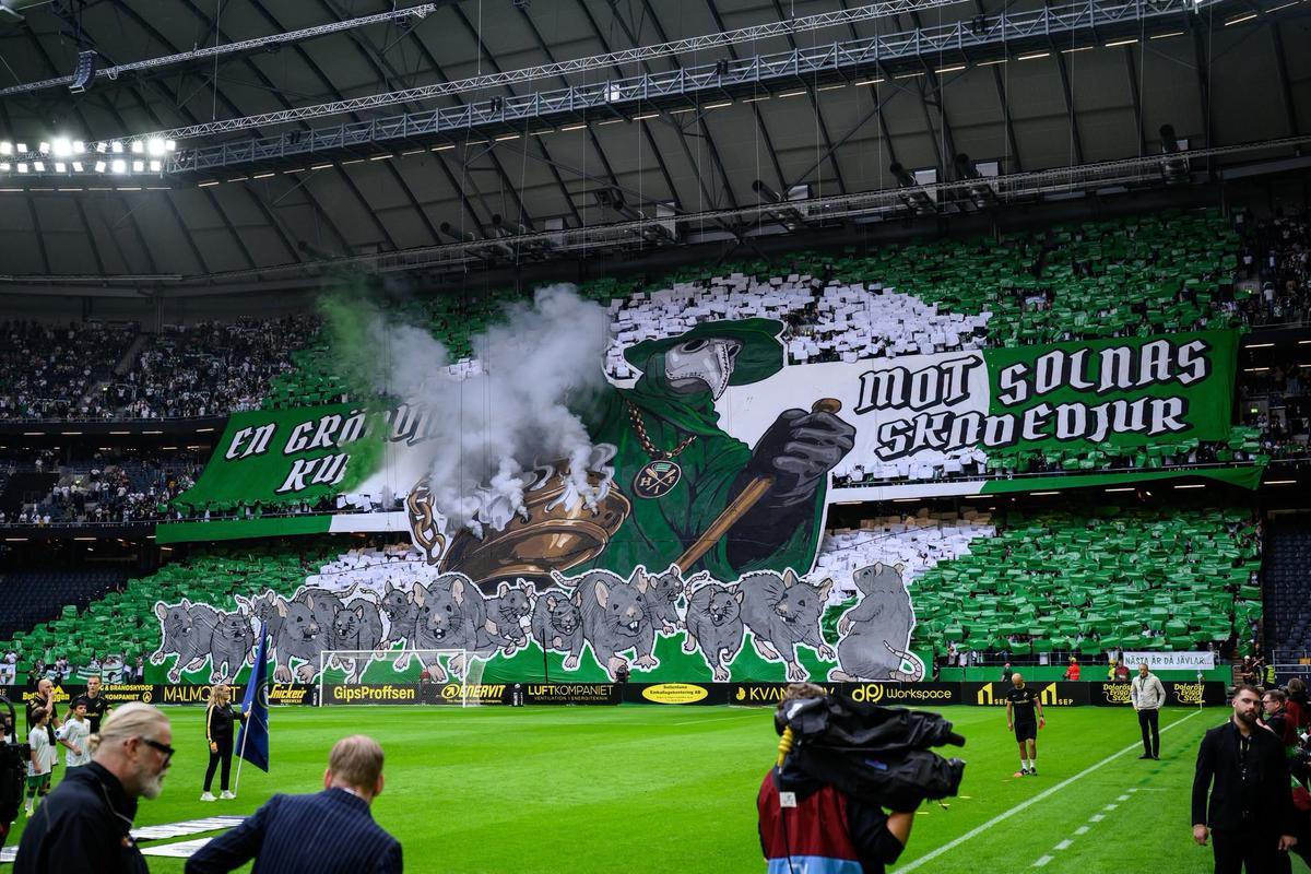 Spectacol în AIK - Hammarby, derby-ul orașului Stockholm