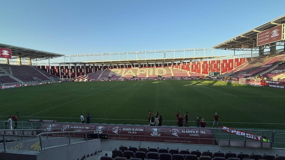 Imagini înainte de Rapid - Craiova