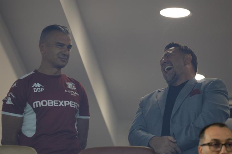 Daniel Pancu și Horia Brenciu, la Rapid - Universitatea Craiova / FOTO: Ionuț Iordache (GSP.ro)